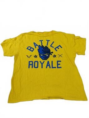 Ninja Boys Battle Royale Yellow Graphic Tee XL
